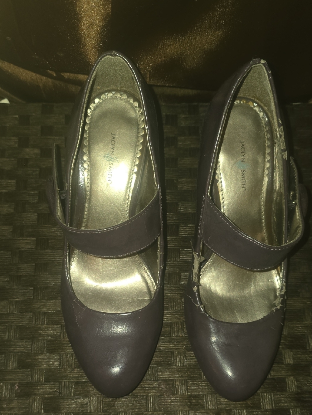Jaclyn Smith Purple Heels